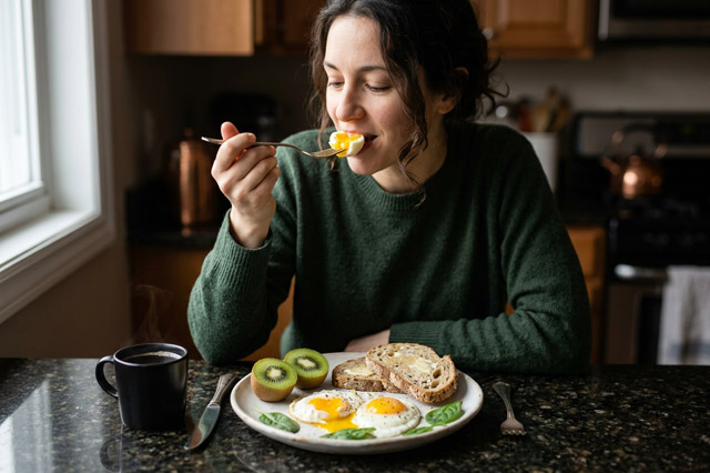 Idée de petit-déjeuner minceur salé